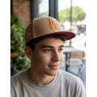 Gorra New Era 59fifty La Dodgers Camel Y Vino Edición Aniver