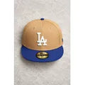 Gorra New Era 59fifty La Dodgers Cerrada Café Azul 7 3/8