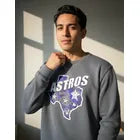 Sudadera New Era Astros De Houston Mlb Cuello Redondo Gris