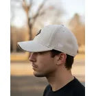 Gorra New Era Yankees Afelpada Beige Con Parche De Piel