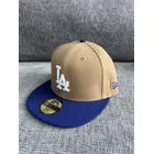 Gorra New Era 59fifty La Dodgers Cerrada Café Azul 7 3/8
