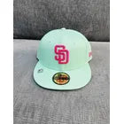 Gorra New Era 59fifty San Diego Padres Menta Rosa Original