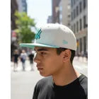Gorra New Era 59FIFTY New York Yankees Beige y Turquesa Original