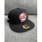 Gorra New Era 59fifty Yankees Negra Cerrada Talla 7 1/4 Mlb