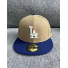 Gorra New Era 59fifty La Dodgers Cerrada Café Azul 7 3/8