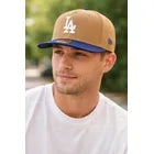 Gorra New Era 59fifty La Dodgers Cerrada Café Azul 7 3/8