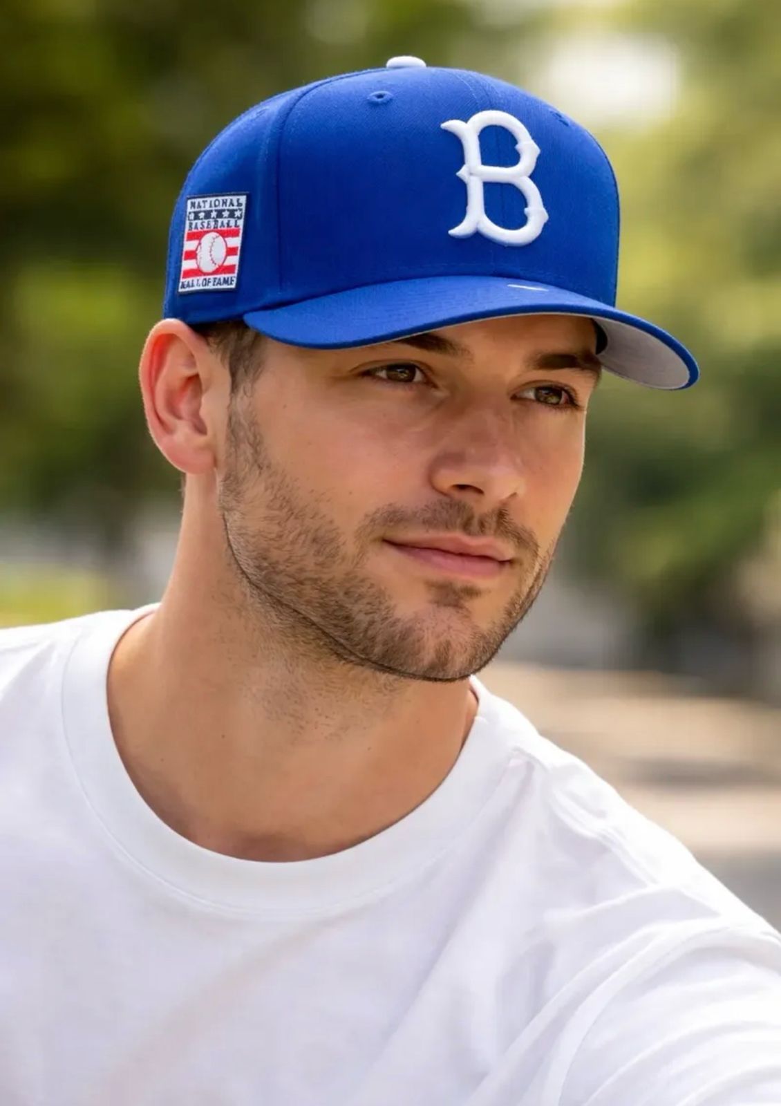 Gorra new era 59fifty brooklyn dodgers hall of fame azul rey