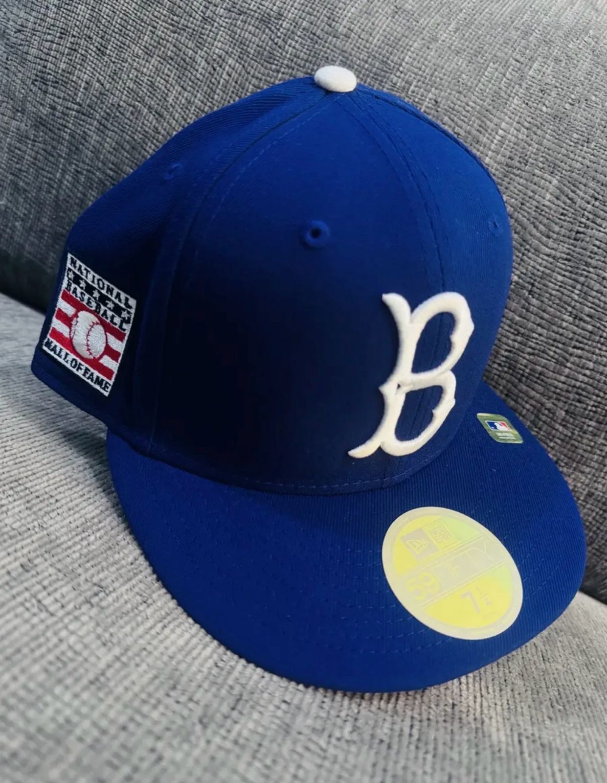 Gorra new era 59fifty brooklyn dodgers hall of fame azul rey